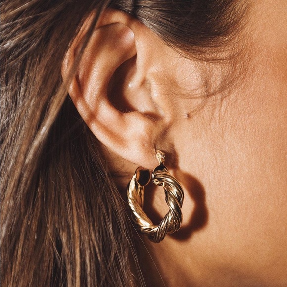 Princess Polly Jewelry - Rita Twist Hoops {NEW}